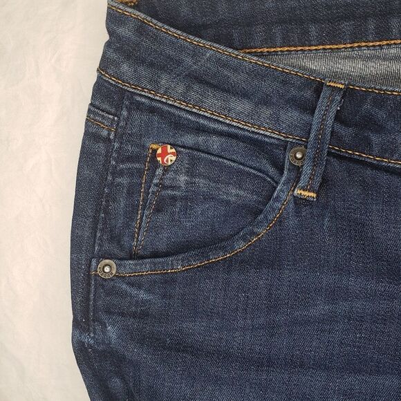 Hudson dark blue denim straight leg jeans - Picture 4 of 10